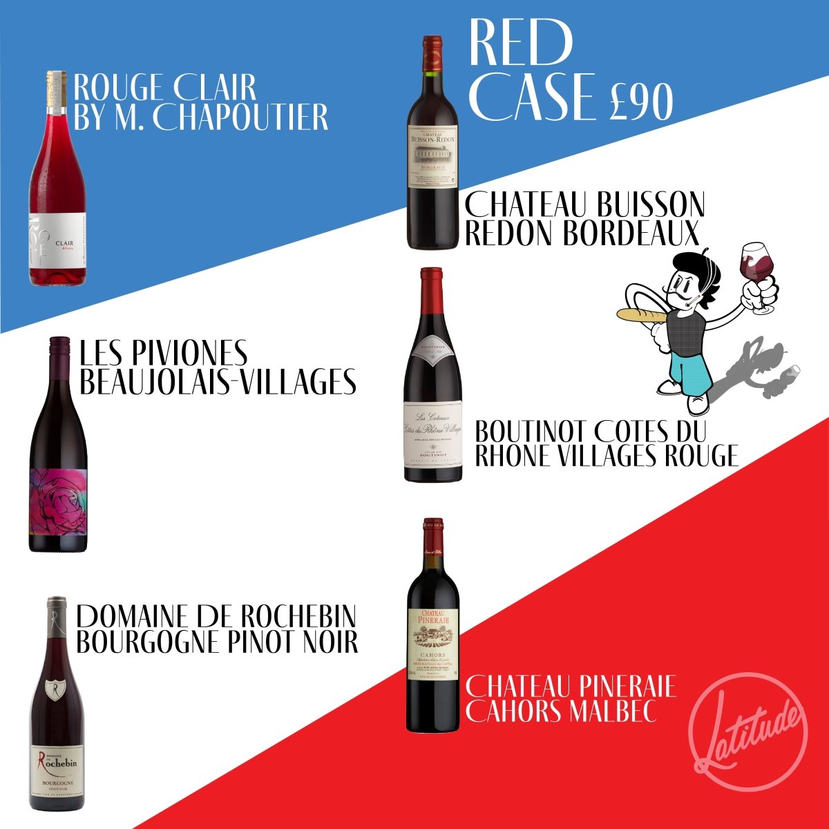 RED French Wine Case - Latitude Wine & Liquor Merchant